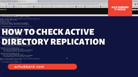 how to check ad replication.